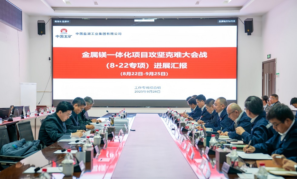 3-朱可炳主持召開金屬鎂一體化項(xiàng)目大會戰(zhàn)現(xiàn)場調(diào)度會